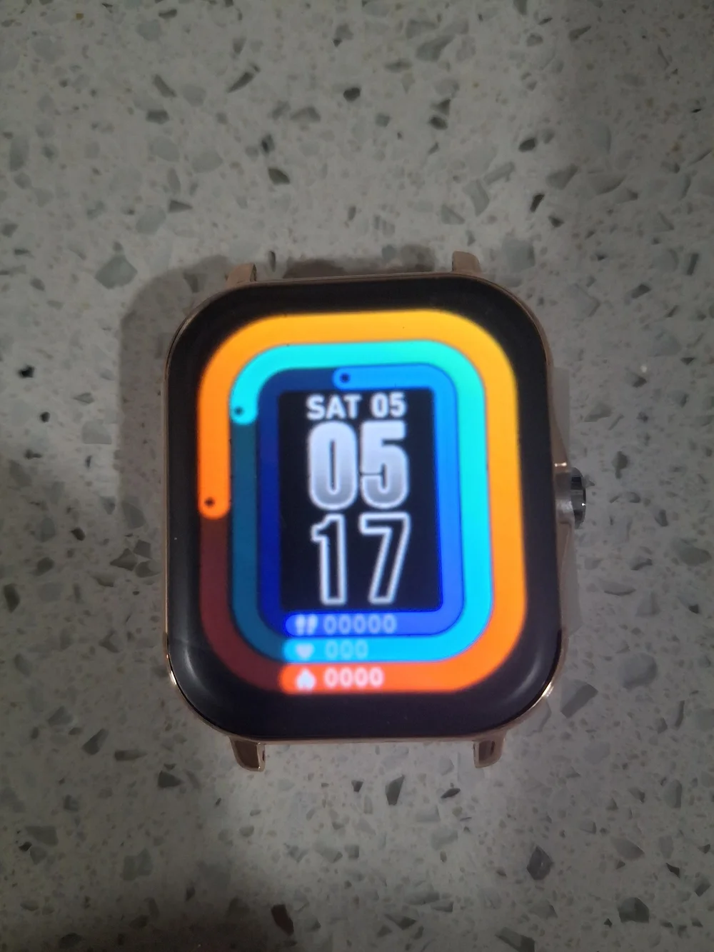 Smartwatch - Golden Beige Silicone Band